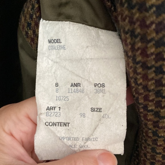 Hugo Boss Brown Checkered Blazer - Picture 6 of 6